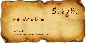 Suh Ádám névjegykártya