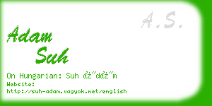adam suh business card